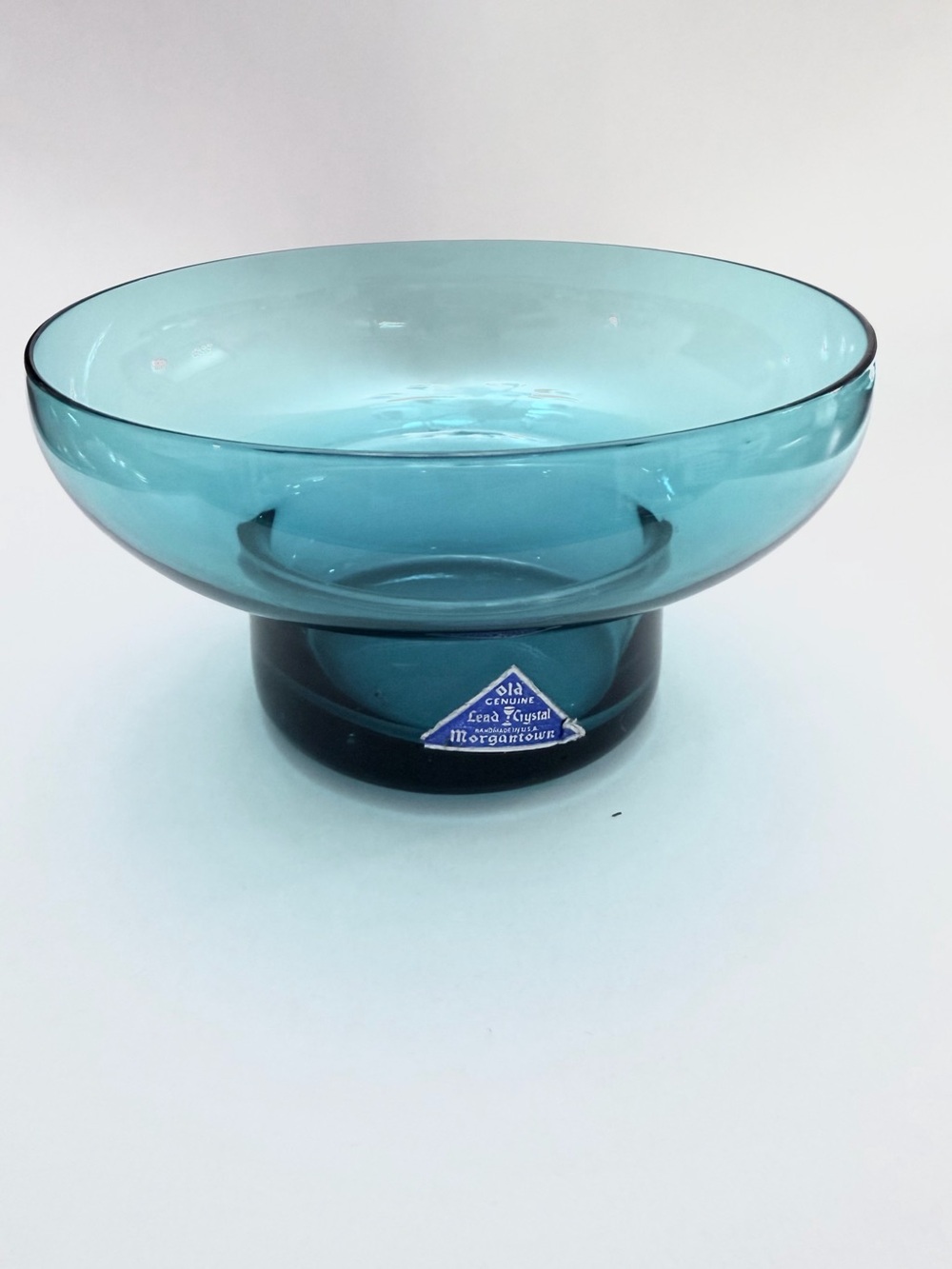 Morgantown - Blue Glass Pedestal Bowl